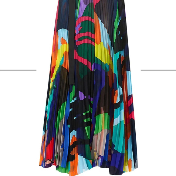 SACAI All-Over Print Pleated Skirt - Picture 14 of 14